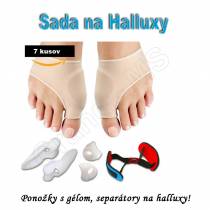 Sada na Halluxy 7ks - ponožky a rôzne oddelovače prstov