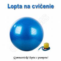 Gymnastická lopta - GYM BALL 75cm s pumpou modrá