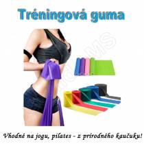 Elastická posilňovacia guma na cvičenie jogy a pilates - modrá
